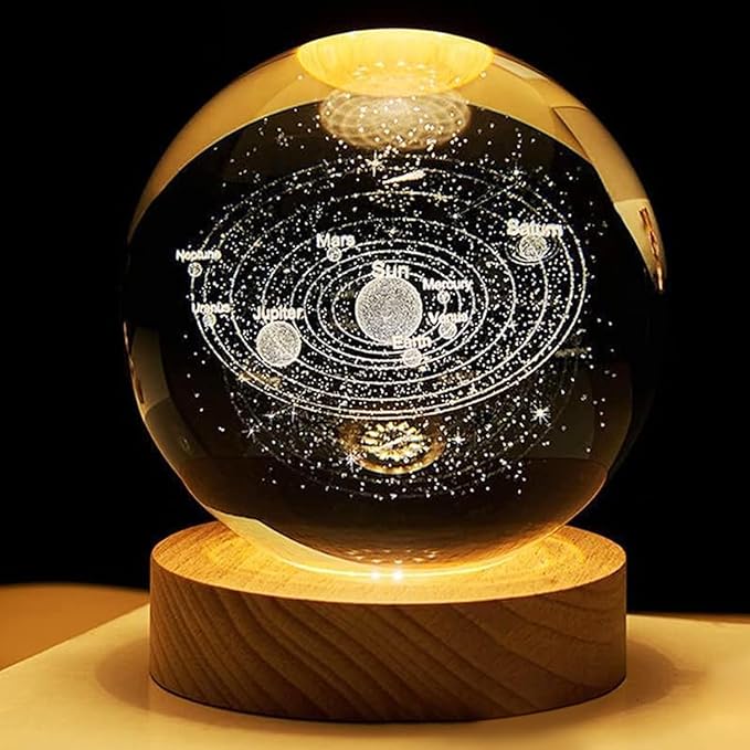 GalaxyGlow™ 3D Crystal Sphere Lamp
