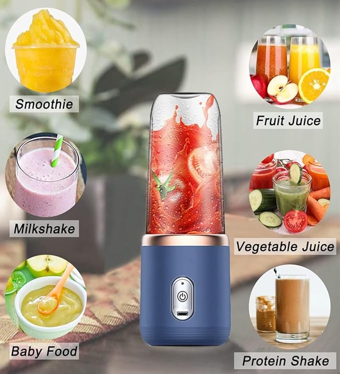 BlendGo™ 6‑Blade USB Portable Blender