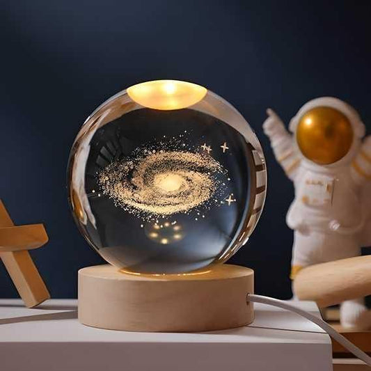 GalaxyGlow™ 3D Crystal Sphere Lamp